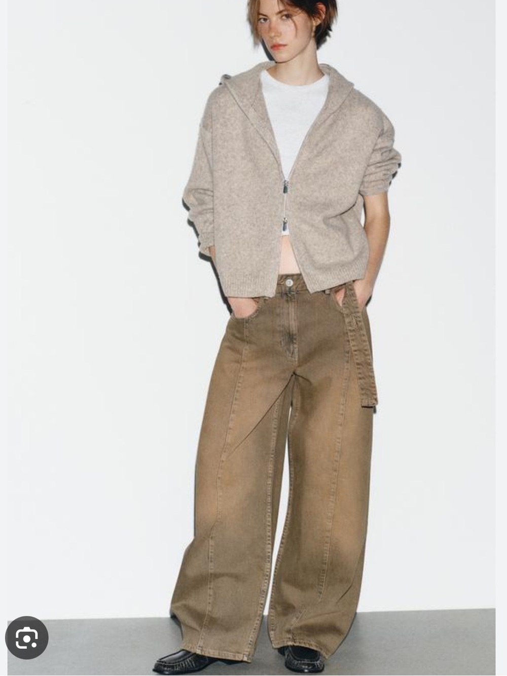 Zara TRF Oversized Low-Rise Jeans Size34/US2/New 5575/251